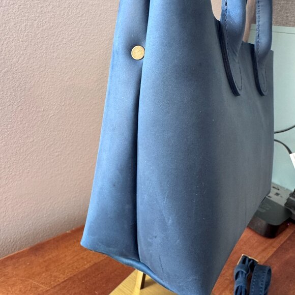 Portland Leather Goods Large Raindrop and Large Bifold Wallet in Deep Water - Picture 5 of 13